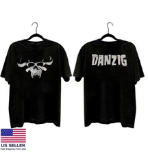 Vintage 2 sided Danzig band black short sleeve tee shirt