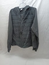 Avia Women's Jacket Black Quilted Full Zip Stretch XXL 22