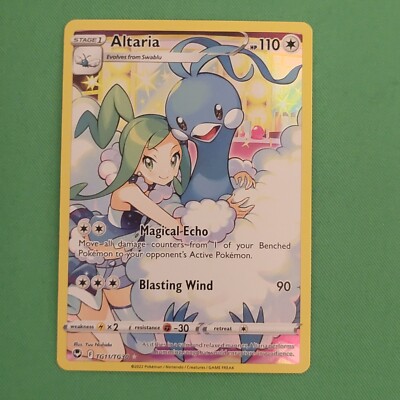 2022 Pokémon Silver Tempest Trainer Gallery Altaria #TG11 PSA 10 Rare Candy - Foto 10
