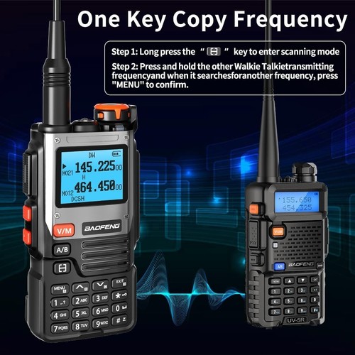 Cyfrowy ręczny skaner radiowy straż pożarna VHF FM EMS szynka 2-drożny nadajnik-odbiornik podwójny - Zdjęcie 7 z 8
