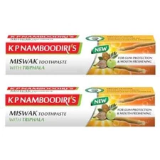 K P Namboodiri's Ayurvedic Toothpaste 100g x 2 (MISWAK) FREE SHIPPING WORLD WIDE