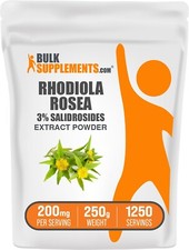 BulkSupplements Rhodiola Extract 3 Salidroside Powder - 200mg per Serving