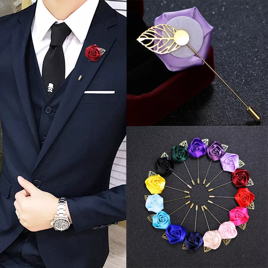 Brooch Pins Lapel Pin Badge Coat Suit Jacket Wedding Gift Party Jewelry  Accessories for Men Women Clothing Decoration Brooches Fashion (Color : F)