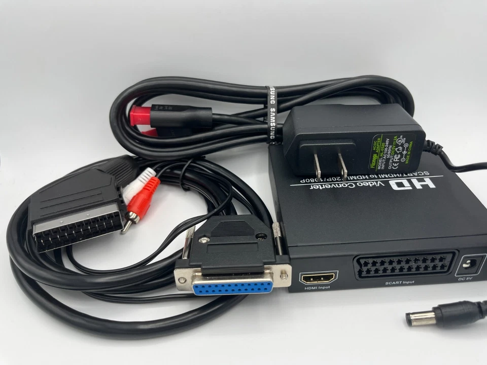 Commodore Amiga RGB to HDMI Adapter & Cable set - NTSC & PAL USA Seller - Image 2 of 4