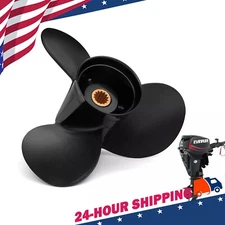 10.1x13 Boat Propeller For Evinrude JOHNSON Engines 14 Spline Tooth 15HP-35HP,RH