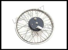 Cerchio ruota posteriore vintage 19" completo di mozzo mezza larghezza raggi ...