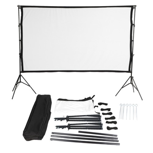 Projector Screen 120 Inch 16:9 Projector Screen With Double Tripod For Ho Part - Picture 15 of 22