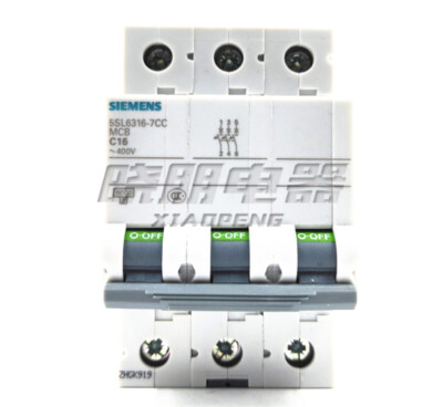 Siemens 5SL6316-7CC Miniature Circuit Breaker – 3-Pole C16 16A AC MCB
