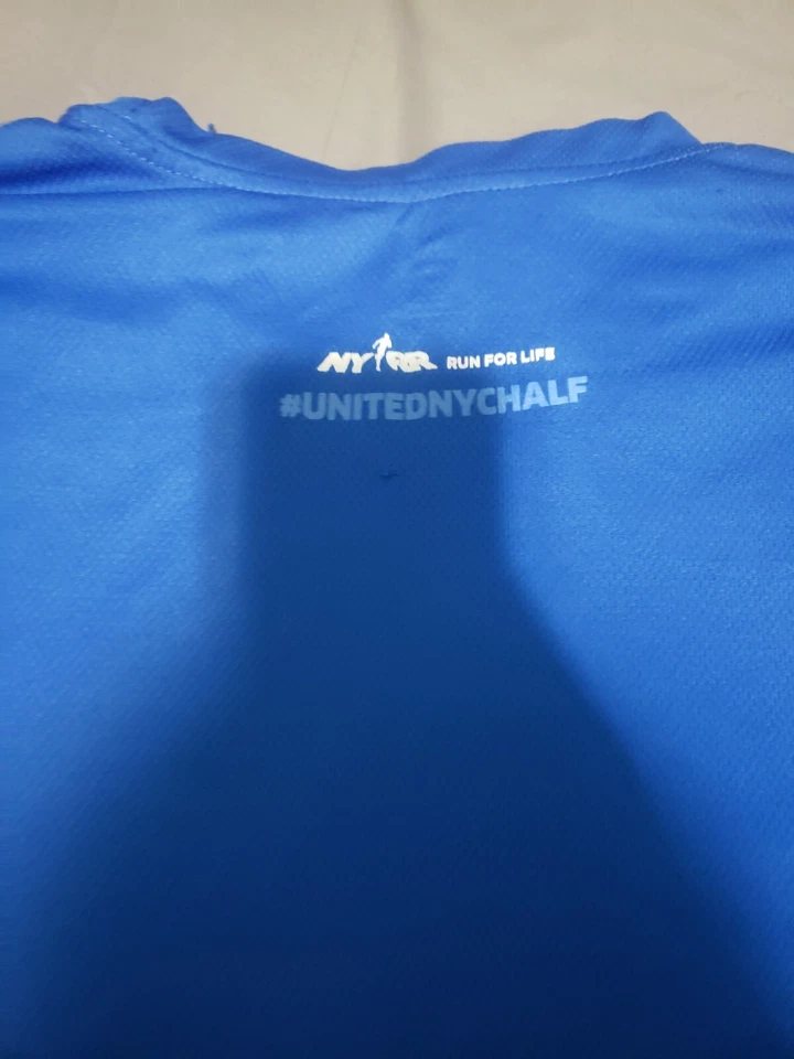 Greenlayer 2016 NYC Media Maratón Correr Manga Larga Azul Talla Pequeña Foto 4 de 4