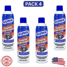 Gunk EB1 Engine Brite Original Heavy Duty Engine Degreaser Can 15oz, 4 Pack
