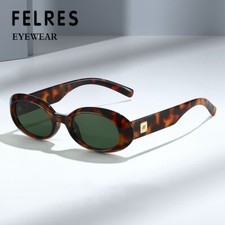 Men Women Oval Retro Small Frames Sunglasses Classic Outdoor Shade Glasses UV400