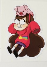 Gravity Falls Mabel cerdo calcomanía calcomanía coche portátil álbum de recortes