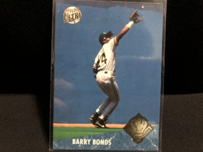 1992 Fleer Ultra Gold Glove Barry Bonds # 11 Pittsburgh