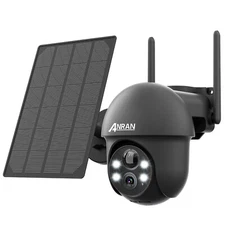 ANRAN 2K PTZ Solar Security Camera Outdoor 360° Wireless WiFi Battery Camera PIR