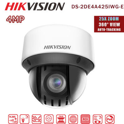 4-inch Hikvision Auto-Tracking PTZ IP Camera 25X Zoom 360° POE  DS-2DE4A425IWG-E UK