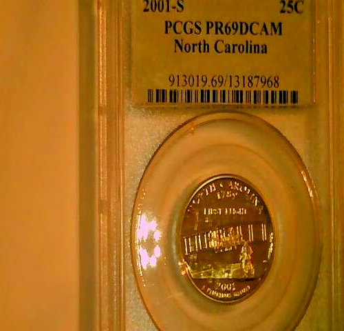 2001 S PCGS PR69DCAM NORTH CAROLINA QUARTER - Picture 1 of 2
