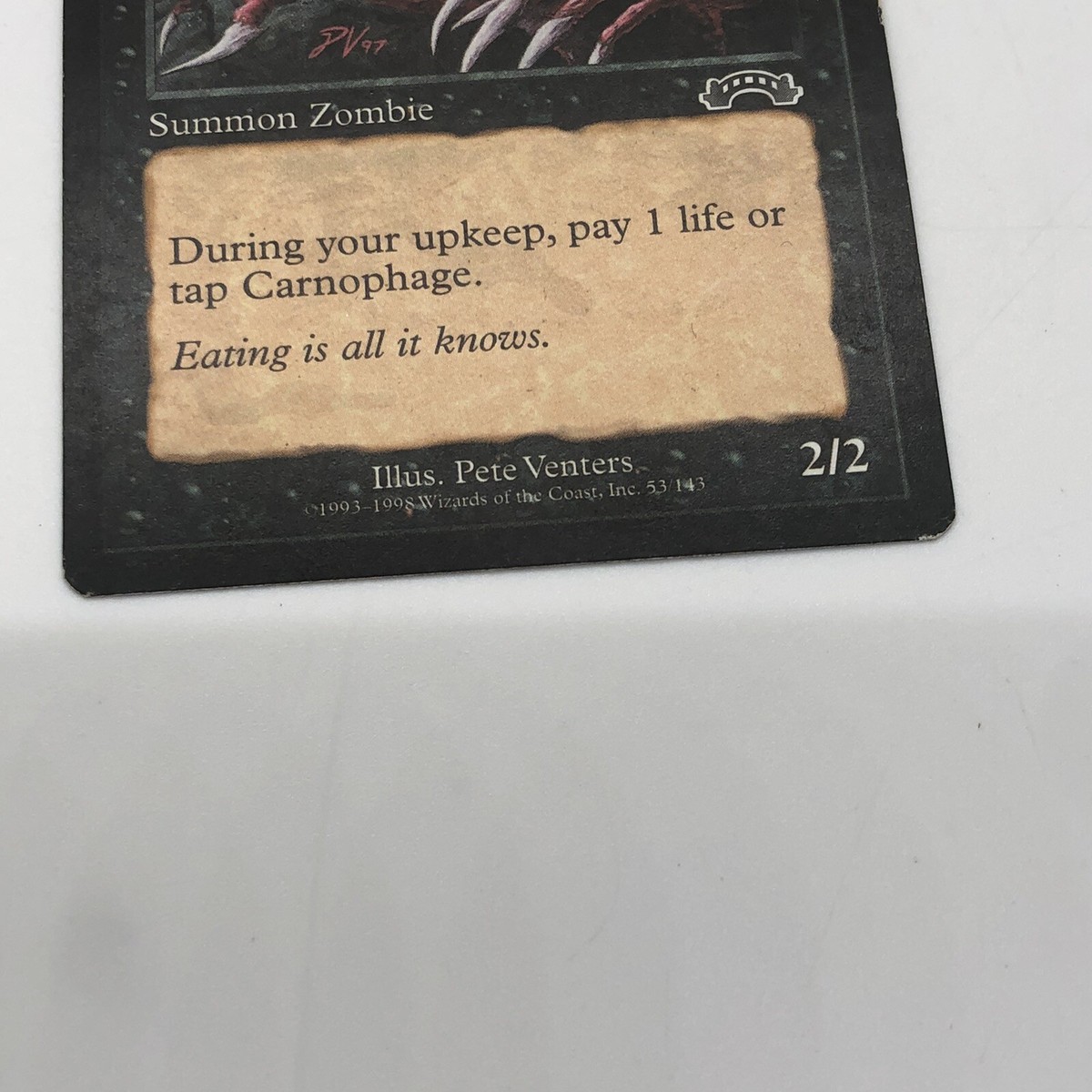 Magic The Gathering Carnophage Exodus Summon Zombie Common | eBay