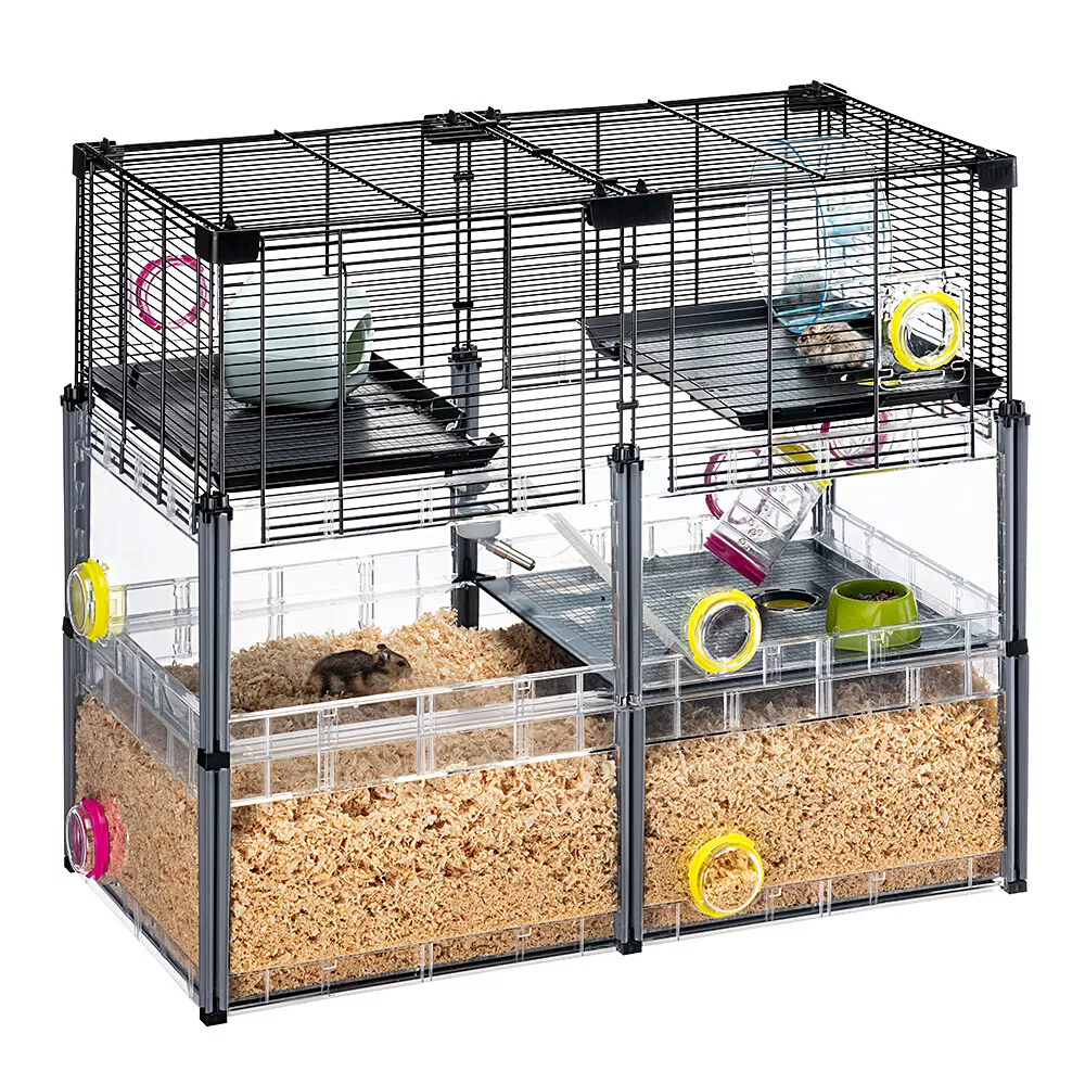 Hamster Cage MULTIPLA CRYSTAL Ferplast Animal Pet Home with