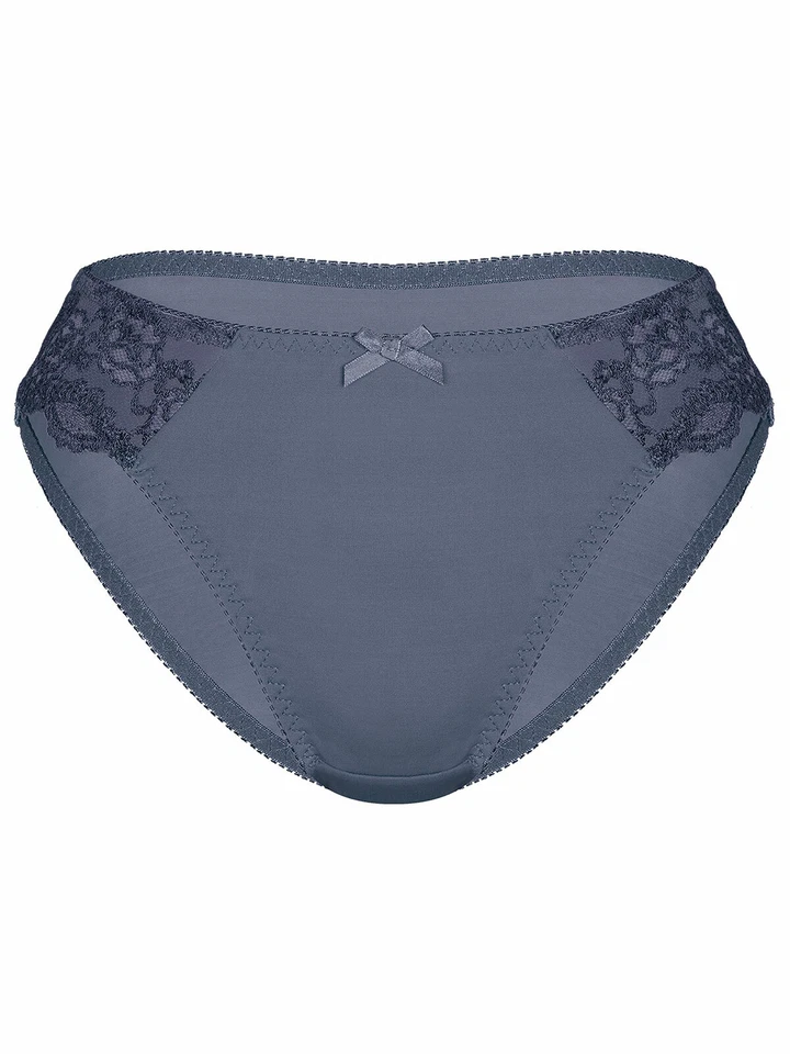 Sassa Classic Lace 44660 Damen Slip mit seitlicher Spitzenverzierung in Grau - Bild 3 von 3