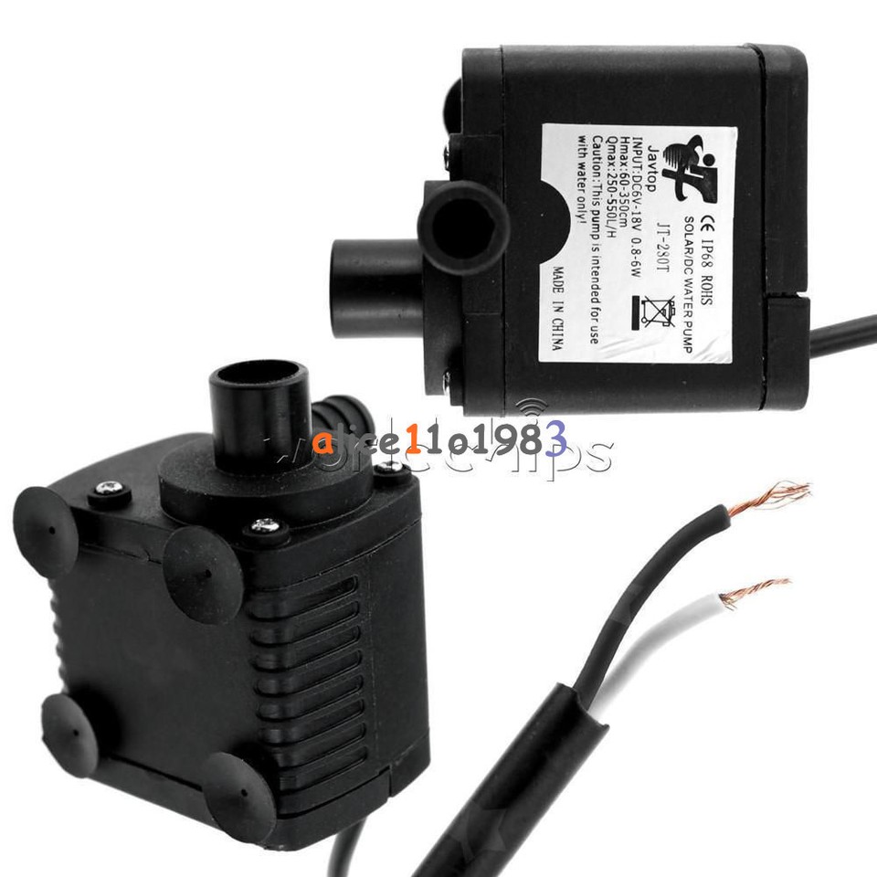 Mini Bomba de Água Motor 6V DC - RS-360SH - Agulha - | Robótica, IoT, Apostilas e Kits