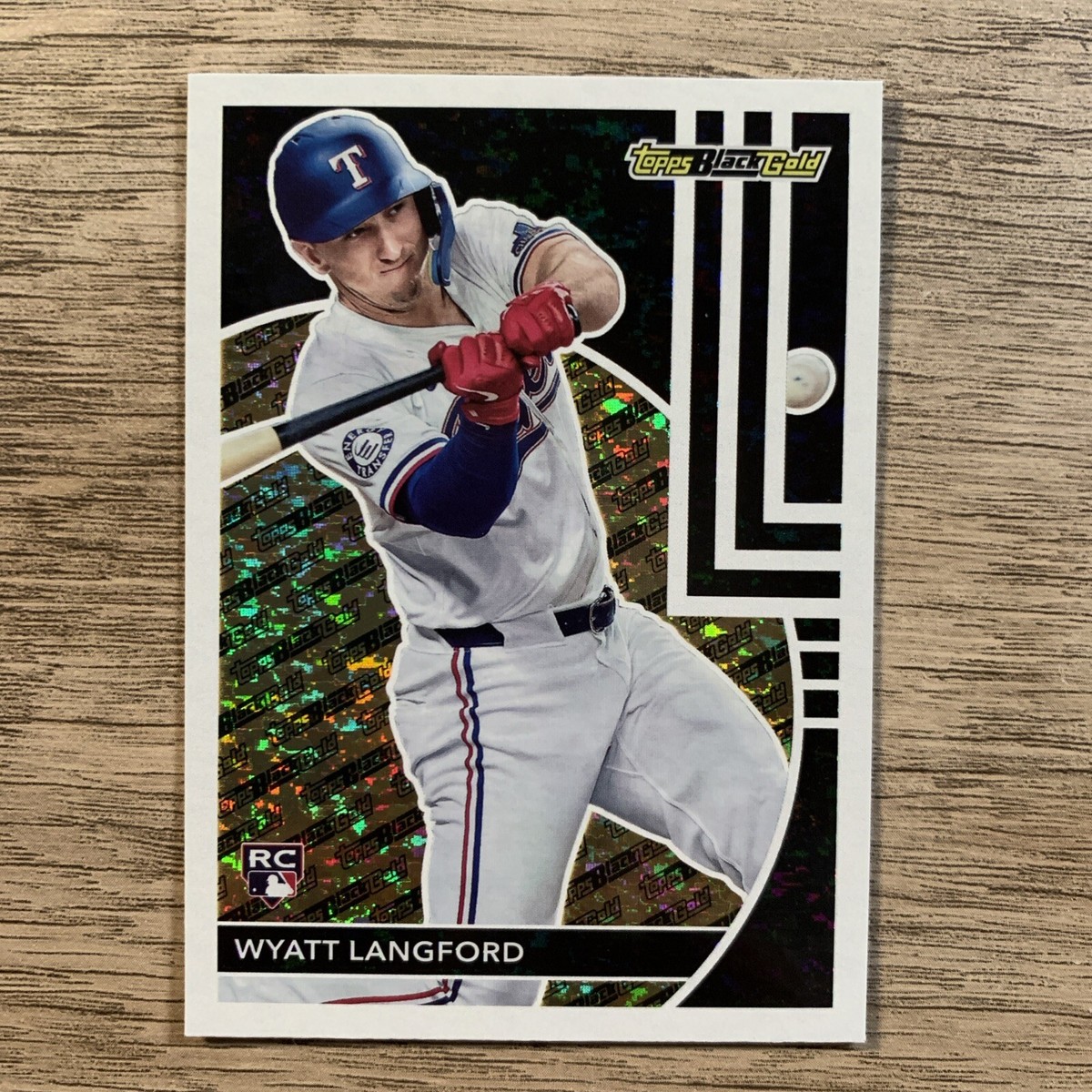 Wyatt Langford 2024 Topps Update Black Gold Rookie Card RC