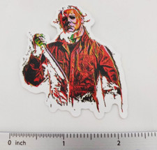 Michael Myers Halloween Horror Waterproof Logo Decal Sticker 2.5"x2"