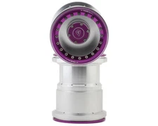 Treal Hobby 2.6" Aluminum Beadlock Monster Truck Wheels (Silver/Purple) (2)