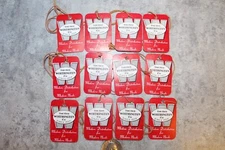 LOT OF 12 VINTAGE 1940'S-1950'S HARDWARE STORE STRING TAGS WORTHINGTON TOOLS #3