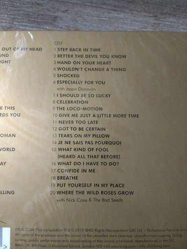 KYLIE MINOGUE - Step Back In Time - The Very Best Of - Greatest Hits 2 CD NEW - Picture 4 of 4