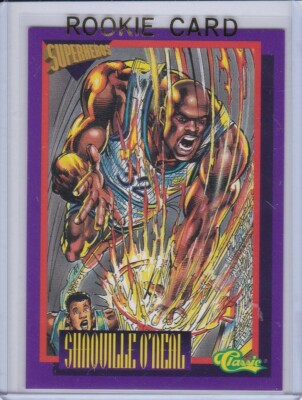 SHAQUILLE O'NEAL ROOKIE CARD Shaq RARE COMIC SUPER HERO Basketball