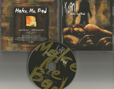 KORN Make me Bad w/RARE RADIO EDIT PROMO DJ CD single 1999 USA ESK45584