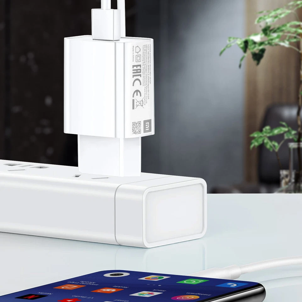 Cargador de Pared USB 2A Carga Diseño Rápido Compacto MDY-09-EW Xiaomi Blanco Foto 4 de 4