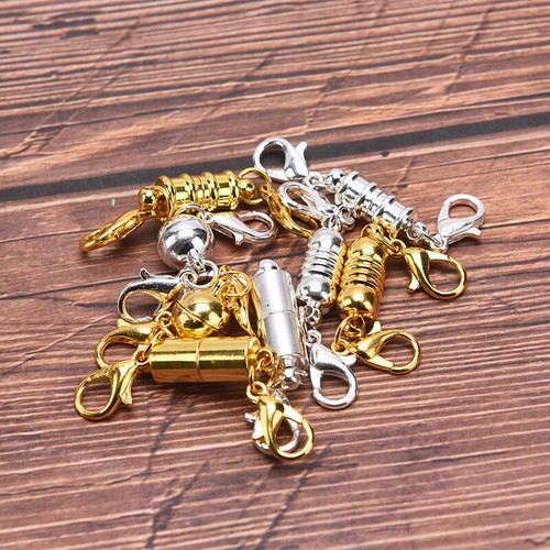 10pcs/lot Lobster Clasp Magnetic Hooks Jewelry Making DIY Handmade Accessori SV - Picture 9 of 20