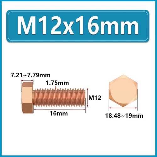 M3 M4 M5 M6 M8 M10 M12 M14~M20 Sechskant Madenschrauben -T2 Kupfer Sechskant Madenschrauben - Bild 87 von 124