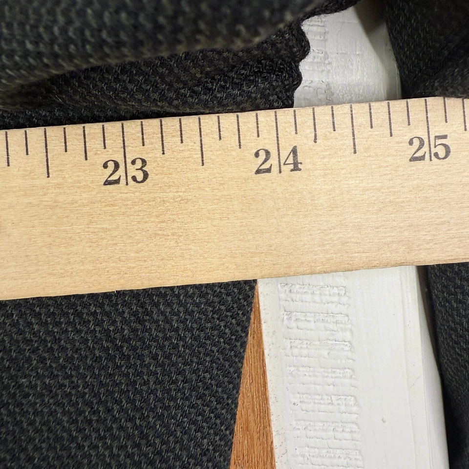 Austin Reed Suit Mens 44L Black Hopsack 3 Button 100% Wool Pants 36x30 Pleated - Image 3 of 4