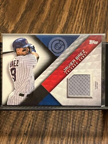 JAVIER BAEZ 2018 TOPPS "MAJOR LEAGUE MATERIAL" CUBS GAME WORN JERSEY PATCH RELIC