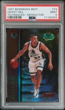 1997 Bowmans Best Techniques Refractor Grant Hill SSP #T3 eBay 1/1 PSA 9