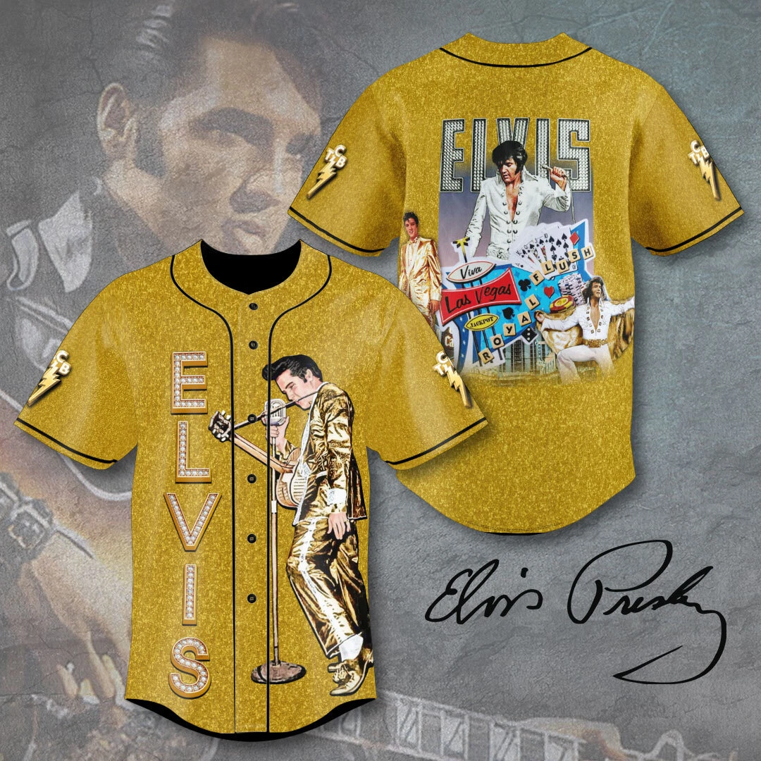 Elvis Presley Baseball Jersey Shirt