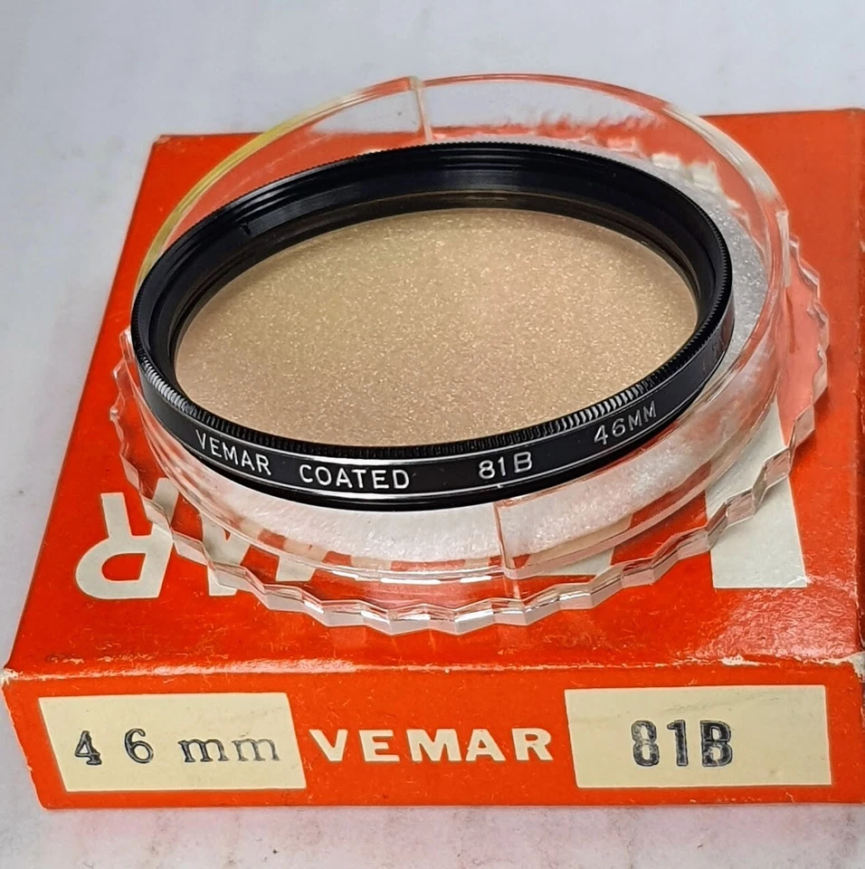 Genuine 46mm 81B 81-B 81 B Color Warming Glass Lens Filter Japan 46 mm Warm tone - Image 2 of 4