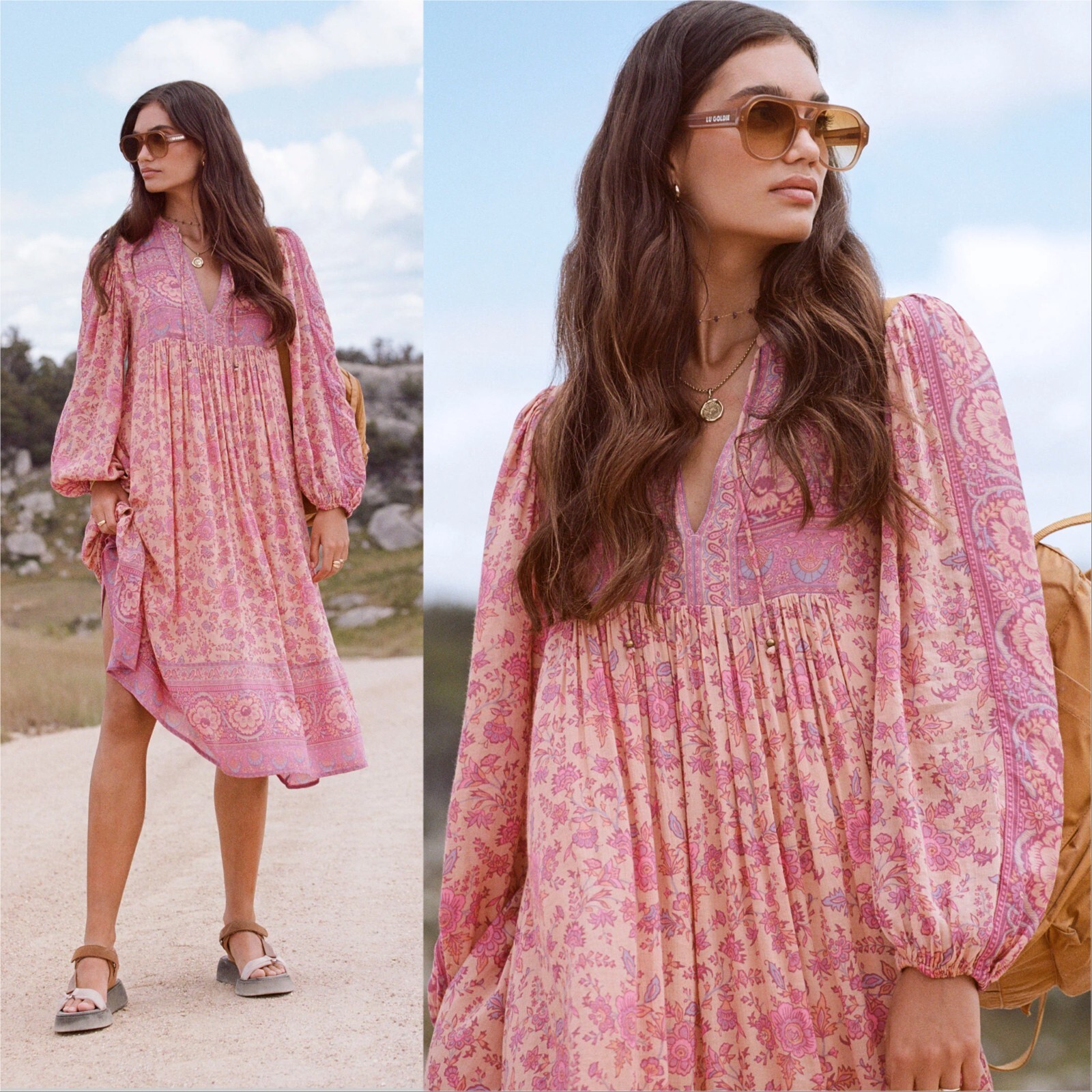 SPELL & THE GYPSY COLLECTIVE Womens Size XS or 6 Folk Song Boho Dress NEW + TAG
