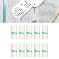 10 Roll Thermal Printer Paper Portable Thermal Self Adhesive Mini Printing Paper