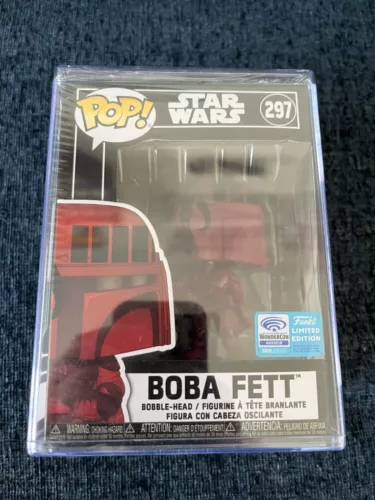 Funko Pop - #297 Boba Fett Futura Red WonderCon Sealed with Hard Stack