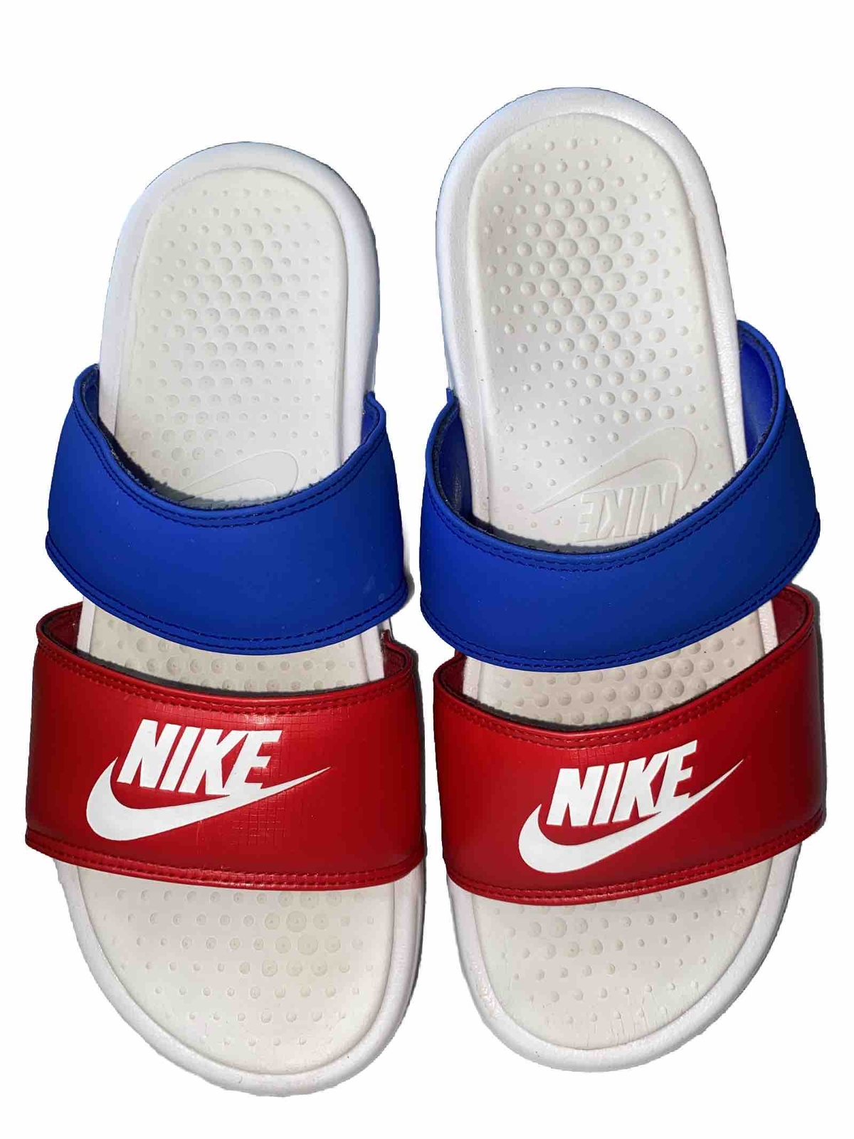 Nike Flip Flops Size 11-Represent USA-Slides Sandals USA Red/White/Blue/women-image