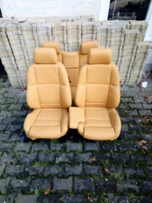 BMW e36 convertible seat covers vo + hi complete (BMW Montana saffron yellow P8SG/P7SG)