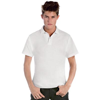 B&C POLO UOMO Manica Corta Bottoni 100% Cotone Maniche Corte