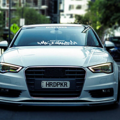 Need for Speed Auto Aufkleber Most Wanted Windschutzscheibe Vinyl Weiß Tuning