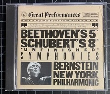 Bernstein Beethoven/Schubert Symphonies 5 8 1985 CD VeryCleanDisc