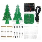 3D Christmas Tree LED 7 Color Colorful Flash Circuit LED Flashing Light DIY Kit