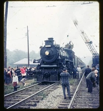 Canadian Pacific 1286 Steam Locomotive Train - 1967 Stereo Realist slide #678