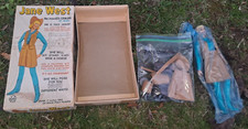 vintage marx johnny west jane west doll W/ Accessories  Original Box